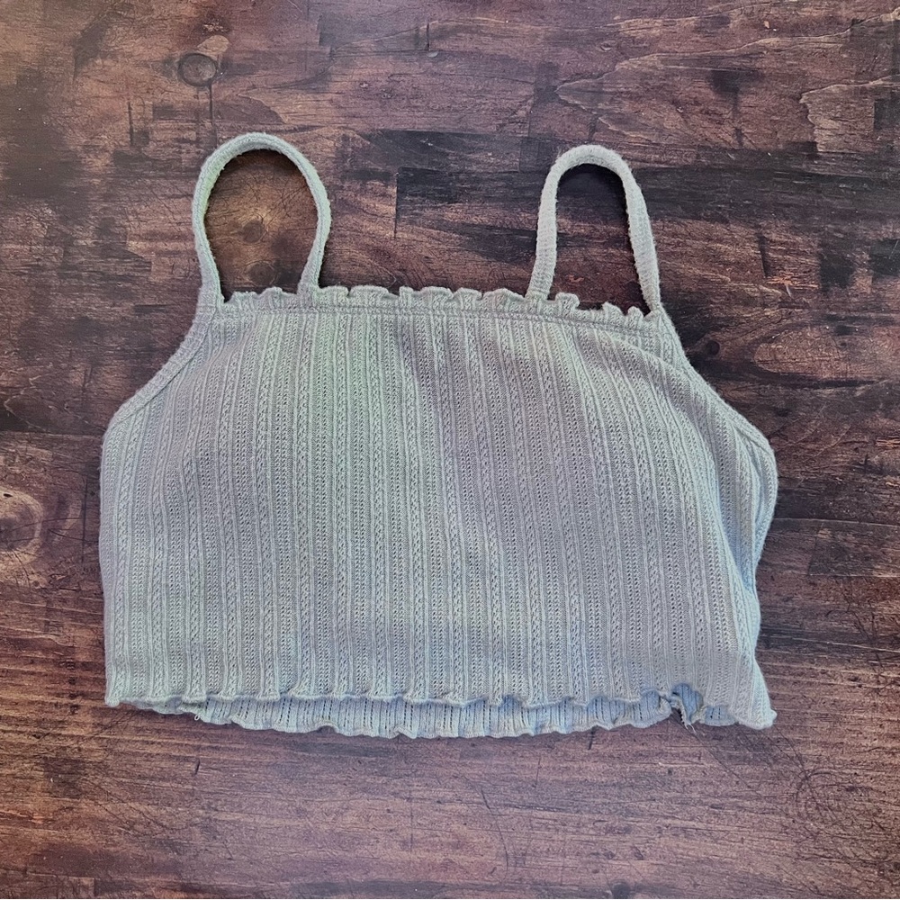 Gilly Hicks light blue-green Ribbed Tank bralette